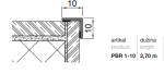 PBR 1-10 SREBRO  2,70 m - Slika 2