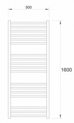 KUPAONSKI RADIJATOR 500x1600 WARME SAAR KROM - Slika 2