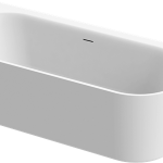 KADA METAURO 160x75 FREE WALL  BIJELA MAT