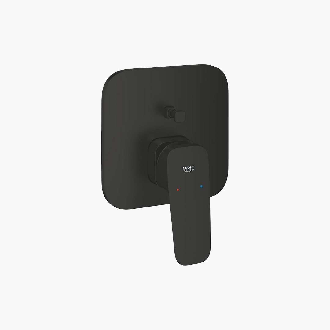 GROHE CUBEO MASKA ZA PODŽBUKNU MJEŠALICU 2 TROŠILA MAT CRNA 1017782430 GROHE CUBEO MASKA ZA PODŽBUKNU MJEŠALICU KADA CRNA - Slika 1