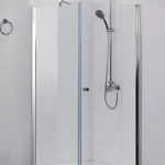 AQUAESTIL TUŠ KABINA VENUS D+W 80X80 SILVER PROZIRNO DESNA